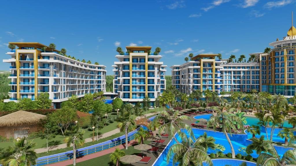 Azurový svet - najväčší rezidenčný projekt a hotel v krásnej lokalite Alanya - Turkler Avsallar