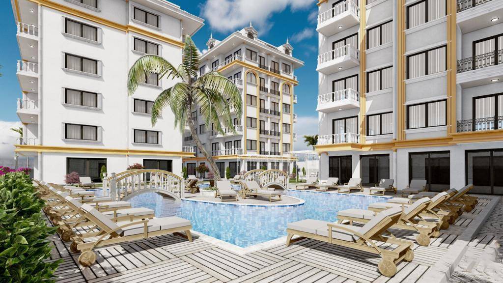 Apartments for sale in Alanya center under construction