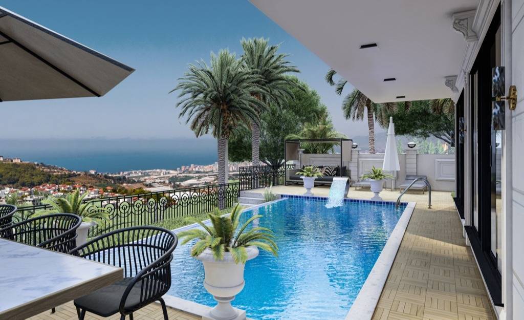 Alanya'da yeni ev satın alın - Kargıcak'ta Modern Yeni İnşa Edilen Villa