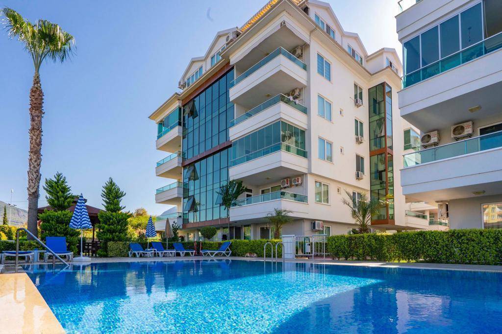 Umeblowany apartament z widokiem na Dimçay, Kestel Alanya