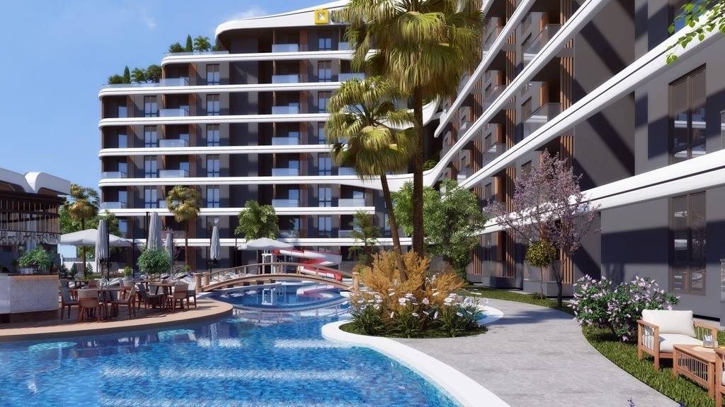 New residential complex with shopping center Altıntaş near Antalya Airport