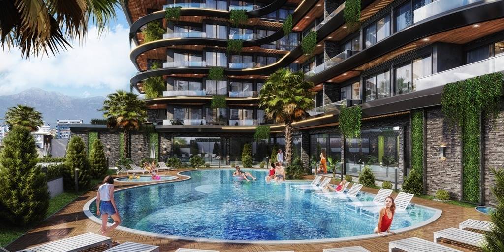 Nové moderné byty len 200 m od pláže Alanya - Kestel