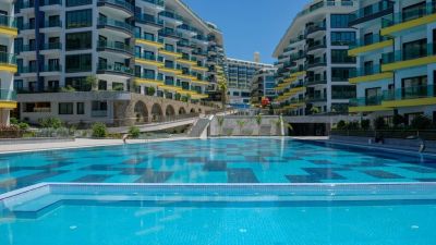 Zariadený byt s výhľadom na more Alanya Kargıcak Turecko