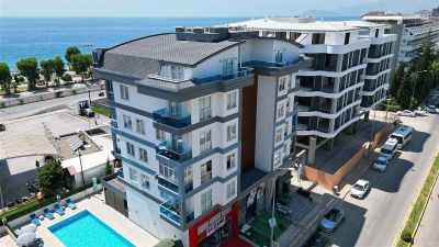 Apartmán v prvej línii s výhľadom na more v Alanyi – Kargıcak