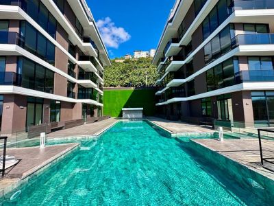 Byt v novostavbe s výhľadom na more v centre mesta Alanya