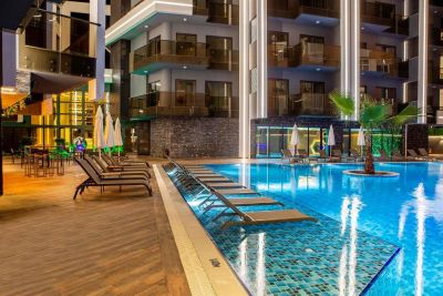Na predaj nové byty len 350 m od pláže Kleopatra Alanya, Turecko