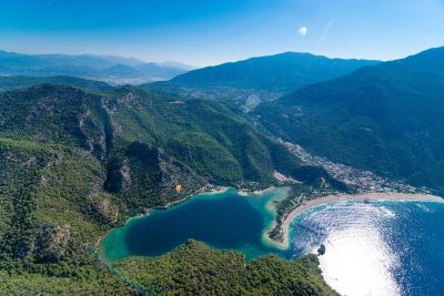 Fethiye – paragliding , Modrá lagúna a historické ruiny